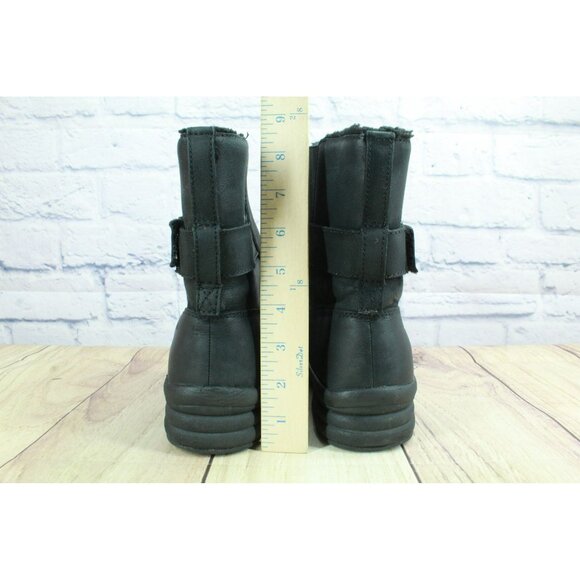 LL Bean Waterproof Black Leather Pull-On Ankle Boots Size 11 M #504758 - Picture 6 of 9